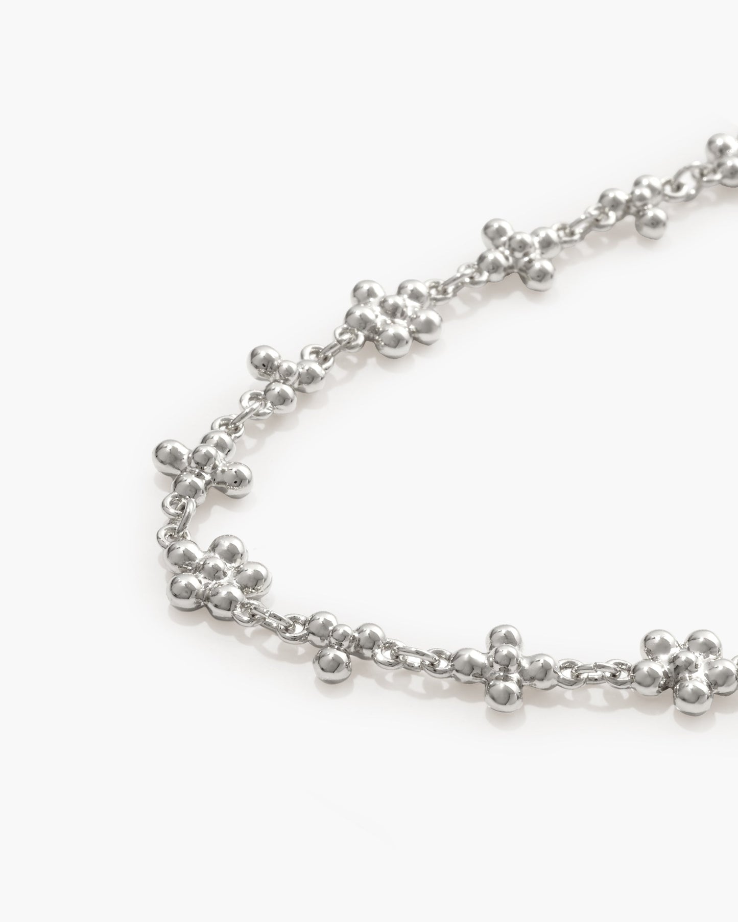 Margarita | Pulsera Flor en Latón Chapado