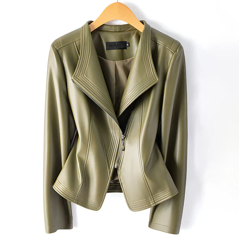 Valeria - Chaqueta motera con diseño estructurado
