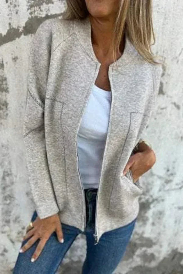 JULIA - Chaqueta ligera con costuras en contraste