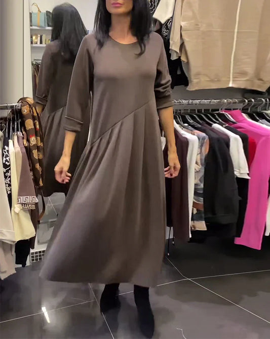 Carmen – Vestido casual de color liso