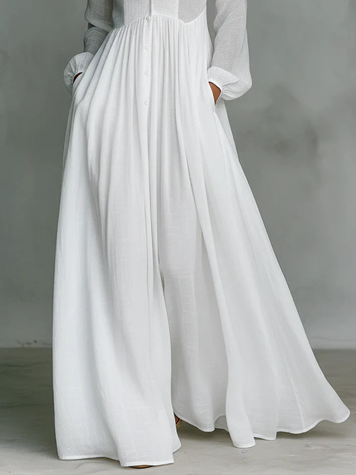 Elisa – Vestido maxi minimalista