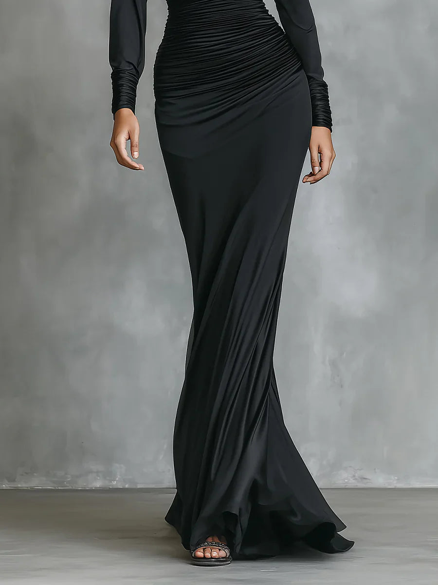 Laia - Vestido largo asimétrico de gala