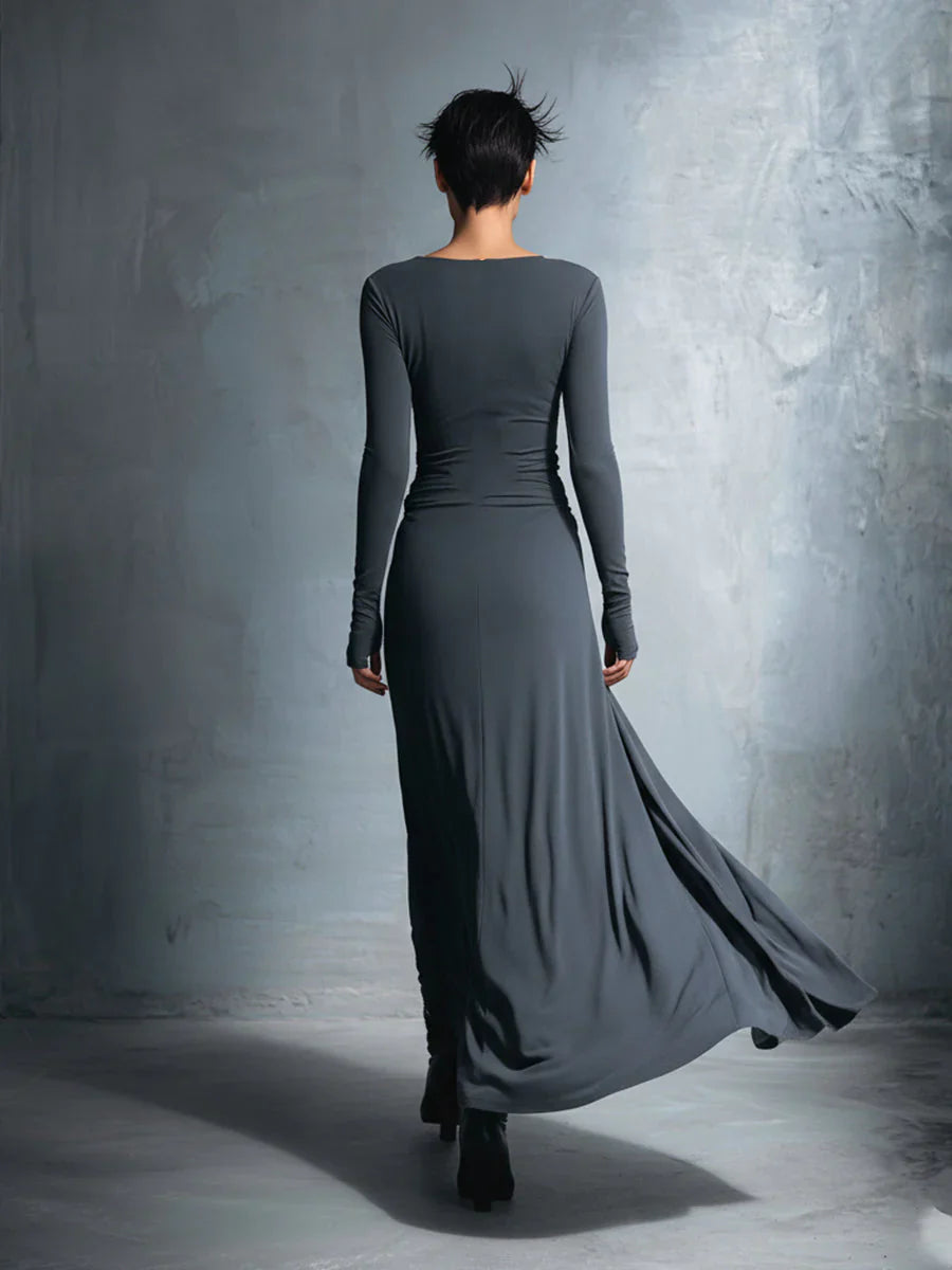 Veya – Vestido largo fluido elegante