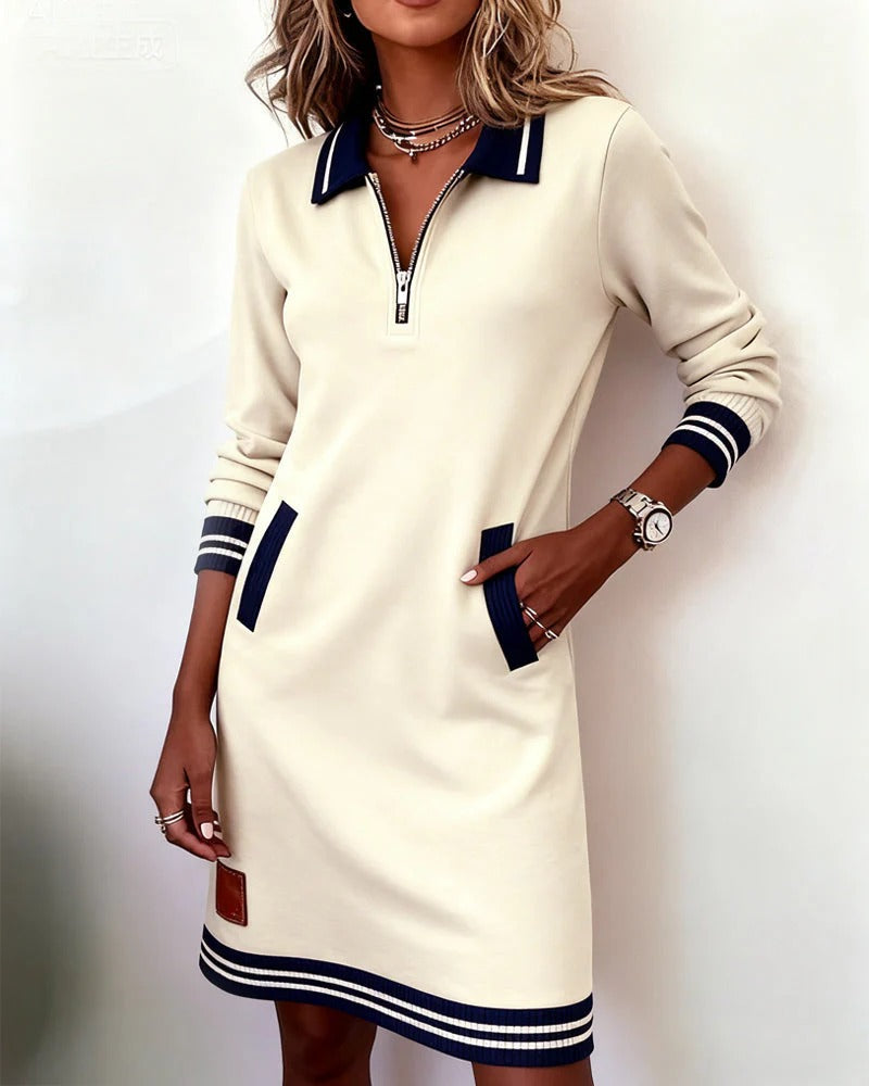 Adriana | Vestido Corto con Bordado Suizo