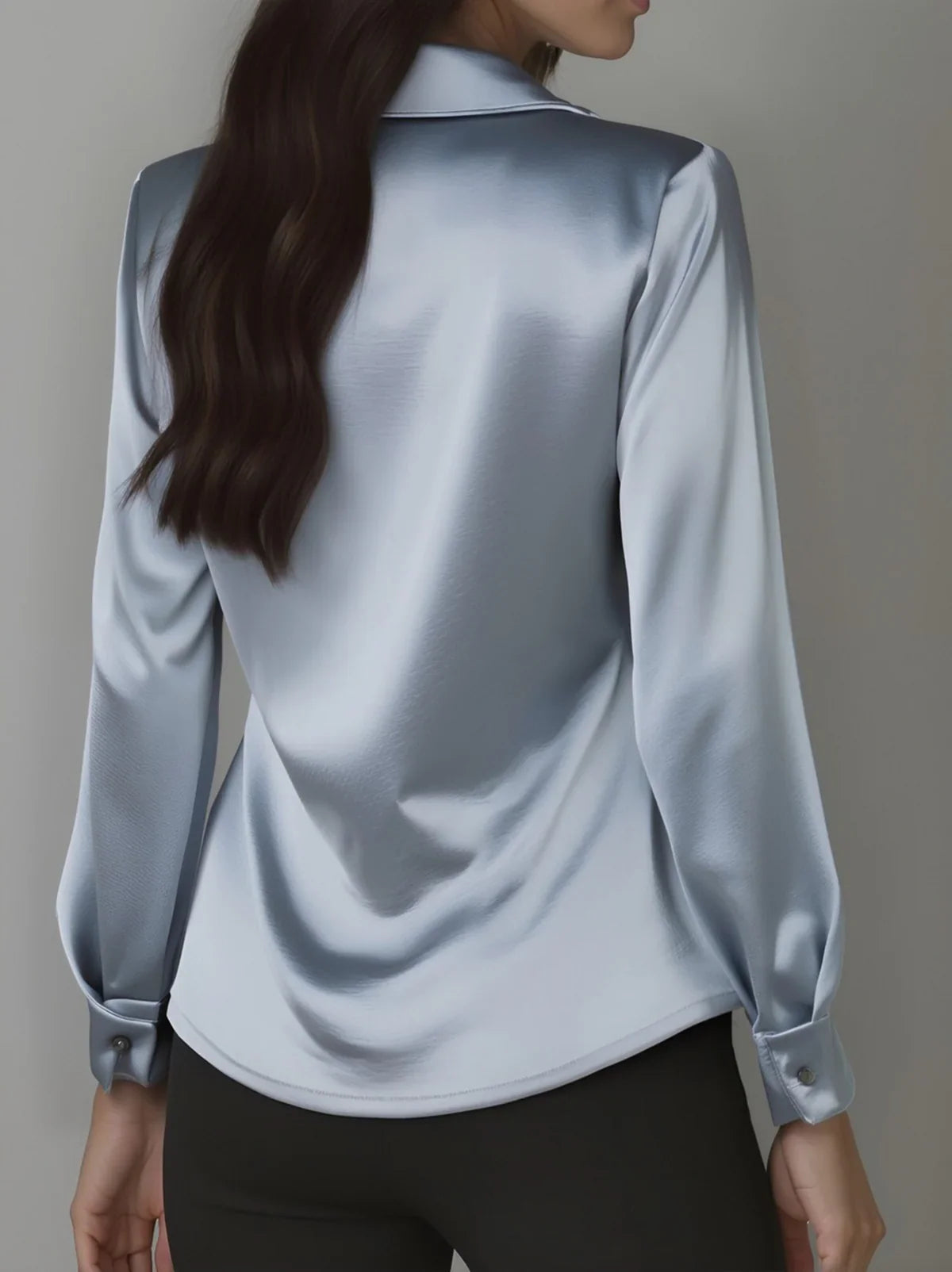 Ester | Blusa elegante con cuello drapeado