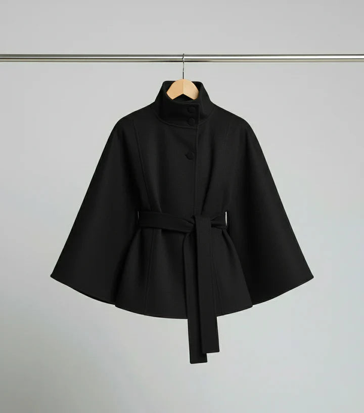 Cosima - Chaqueta con cuello alto y cinturón