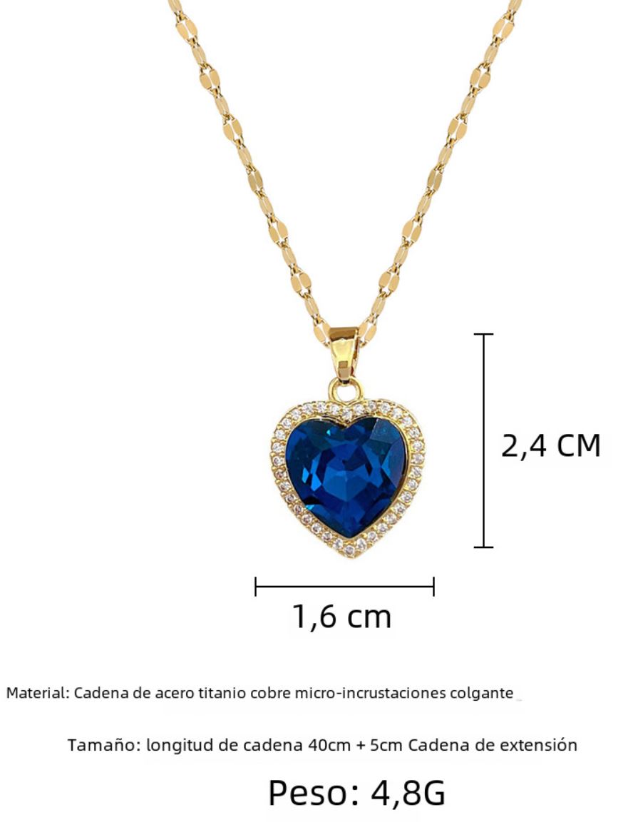 Nilo | Collar Corazón Bañado en Oro