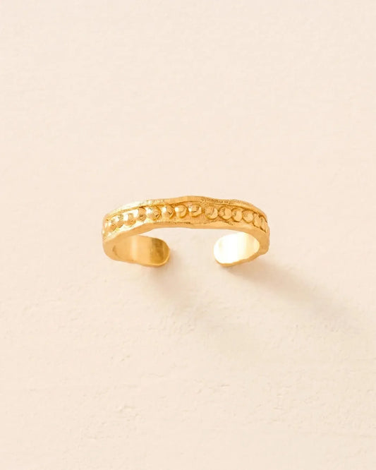 Rocío - anillo ajustable inspirado en tesoros antiguos