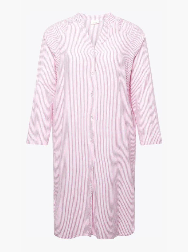 Pilar | Elegante vestido camisero a rayas