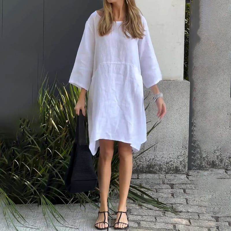 Celeste™ Vestido amplio con bolsillos