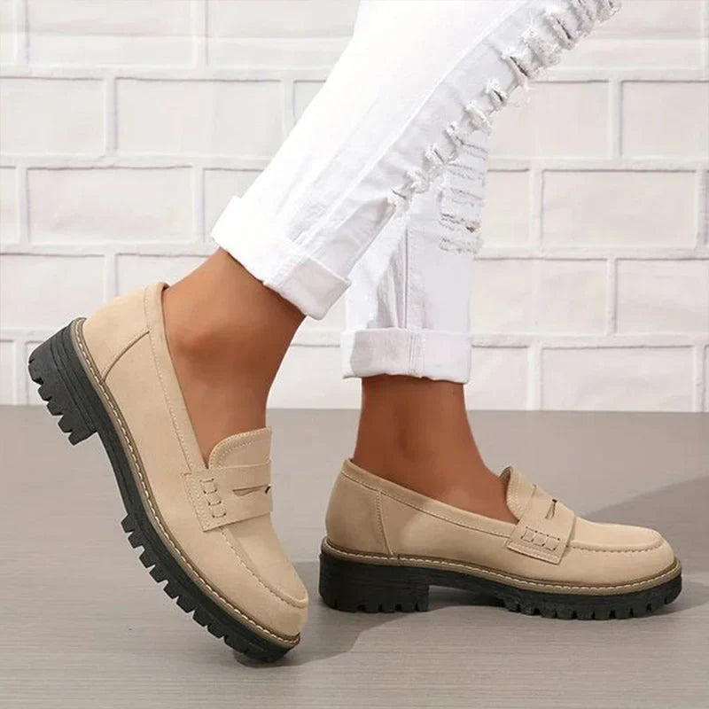 Mocasines cómodos con plataforma