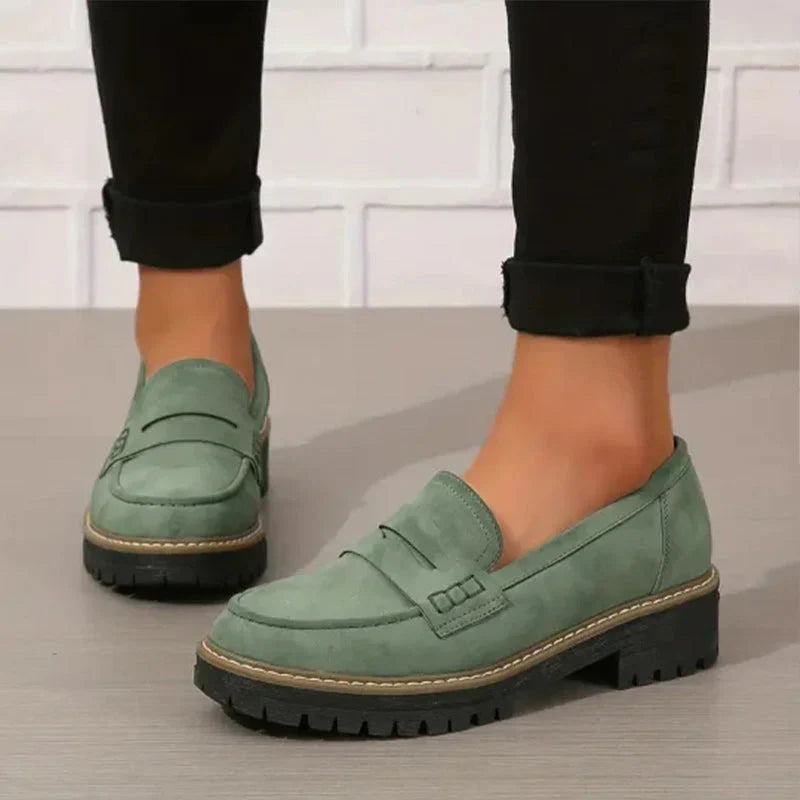 Mocasines cómodos con plataforma