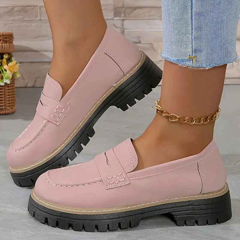 Mocasines cómodos con plataforma