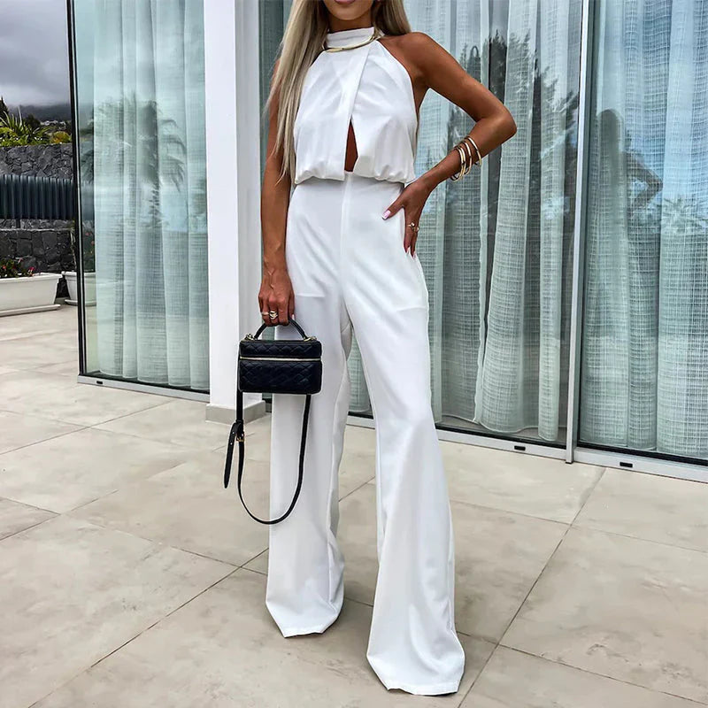 Olivia - Elegante mono liso sin mangas