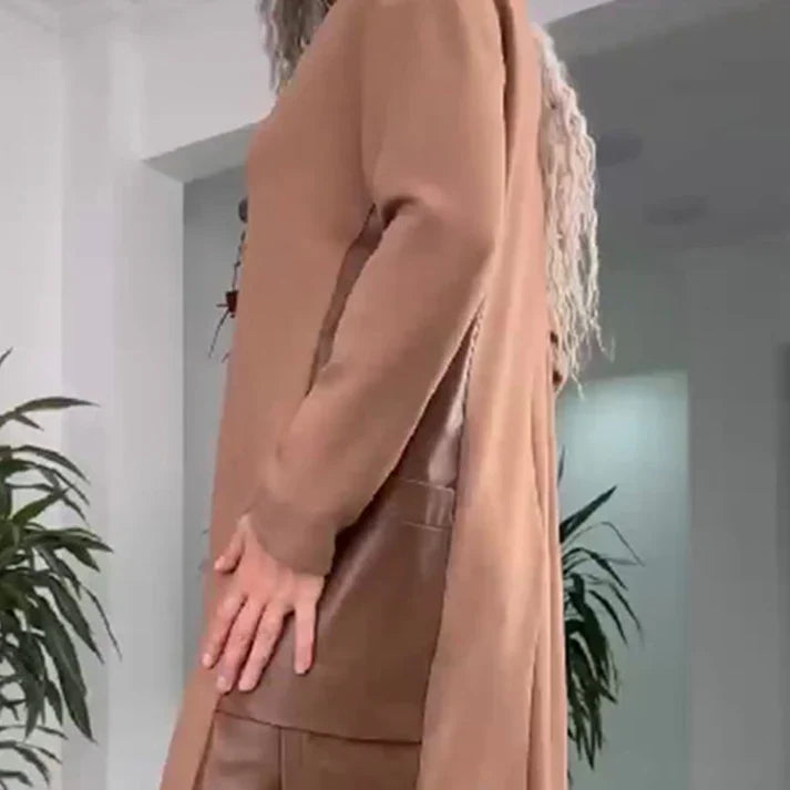Alba | Vestido holgado con bolsillos y diseño patchwork