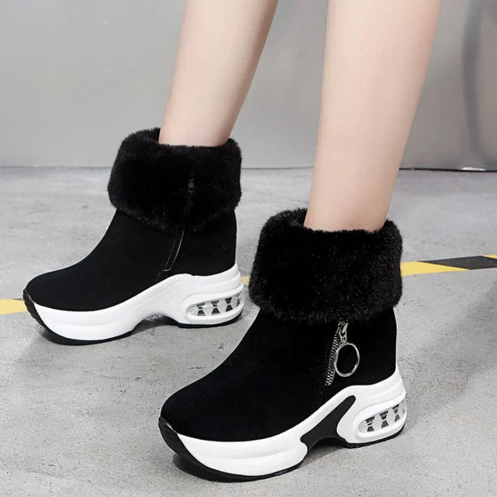 Lora - Botas térmicas con diseño moderno y forro afelpado