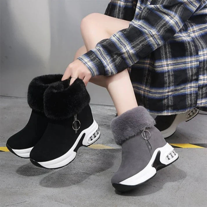 Lora - Botas térmicas con diseño moderno y forro afelpado