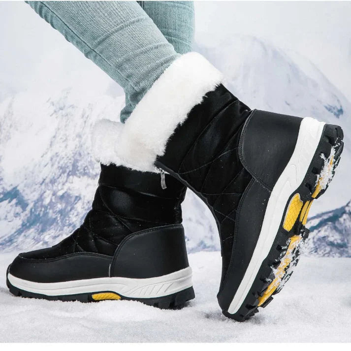 Rina - Botas de nieve antideslizantes y cálidas