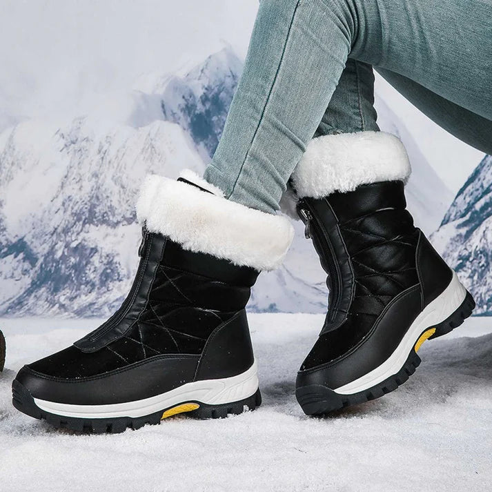 Rina - Botas de nieve antideslizantes y cálidas