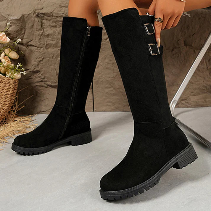 Ariadna - Botas altas con cremallera lateral