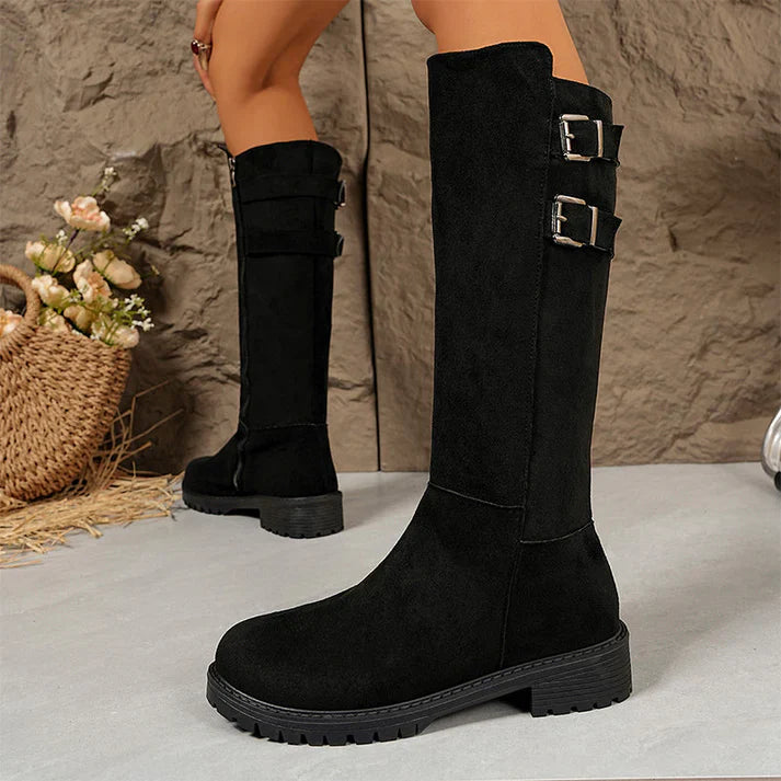 Ariadna - Botas altas con cremallera lateral