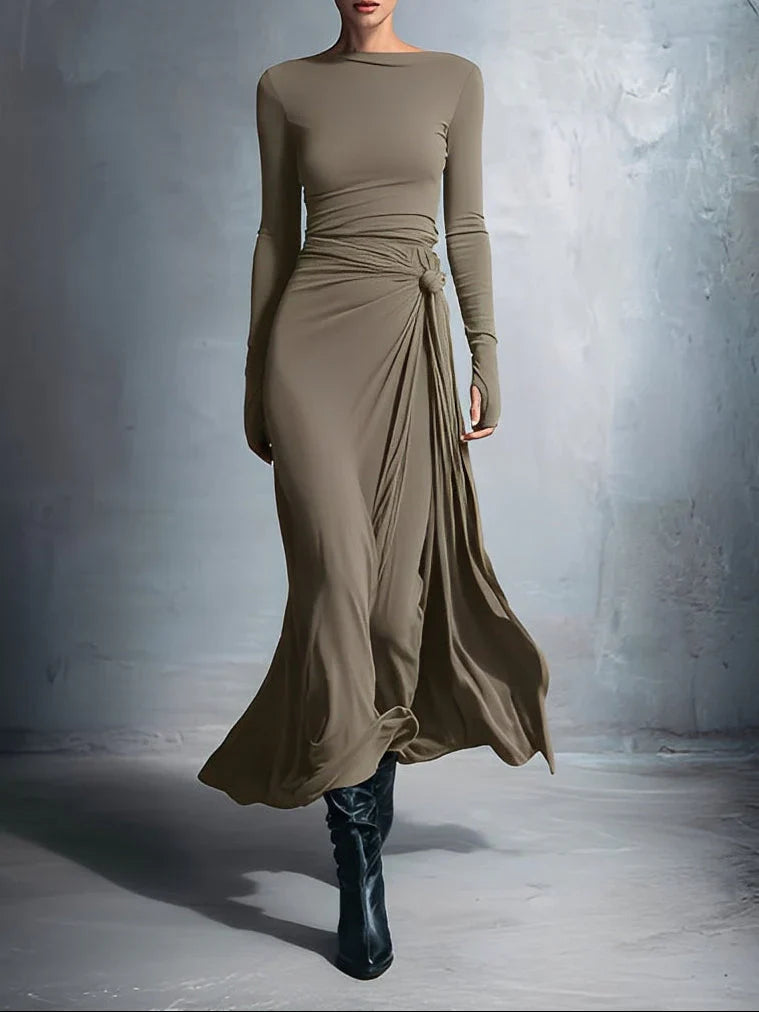 Veya – Vestido largo fluido elegante